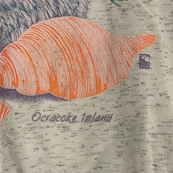 Vintage Native Sun Ocracoke Island North Carolina Awesome Cat Shirt Large L USA - Picture 5 of 11